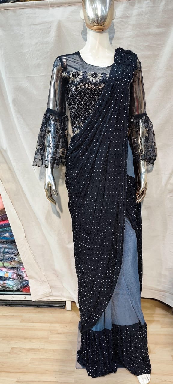 Designer cocktail one min saree