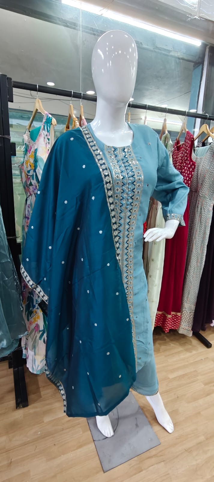 Shades of blue suit