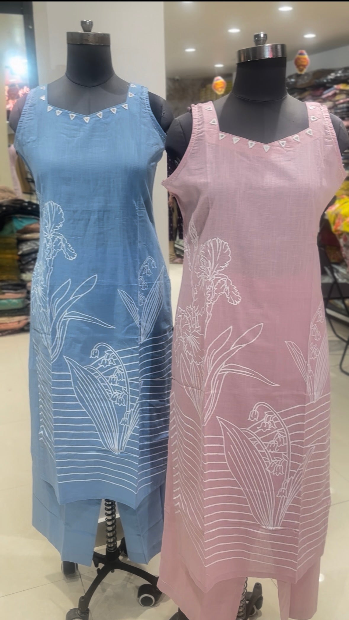 Cotton co-ord set (sleeves available inside)