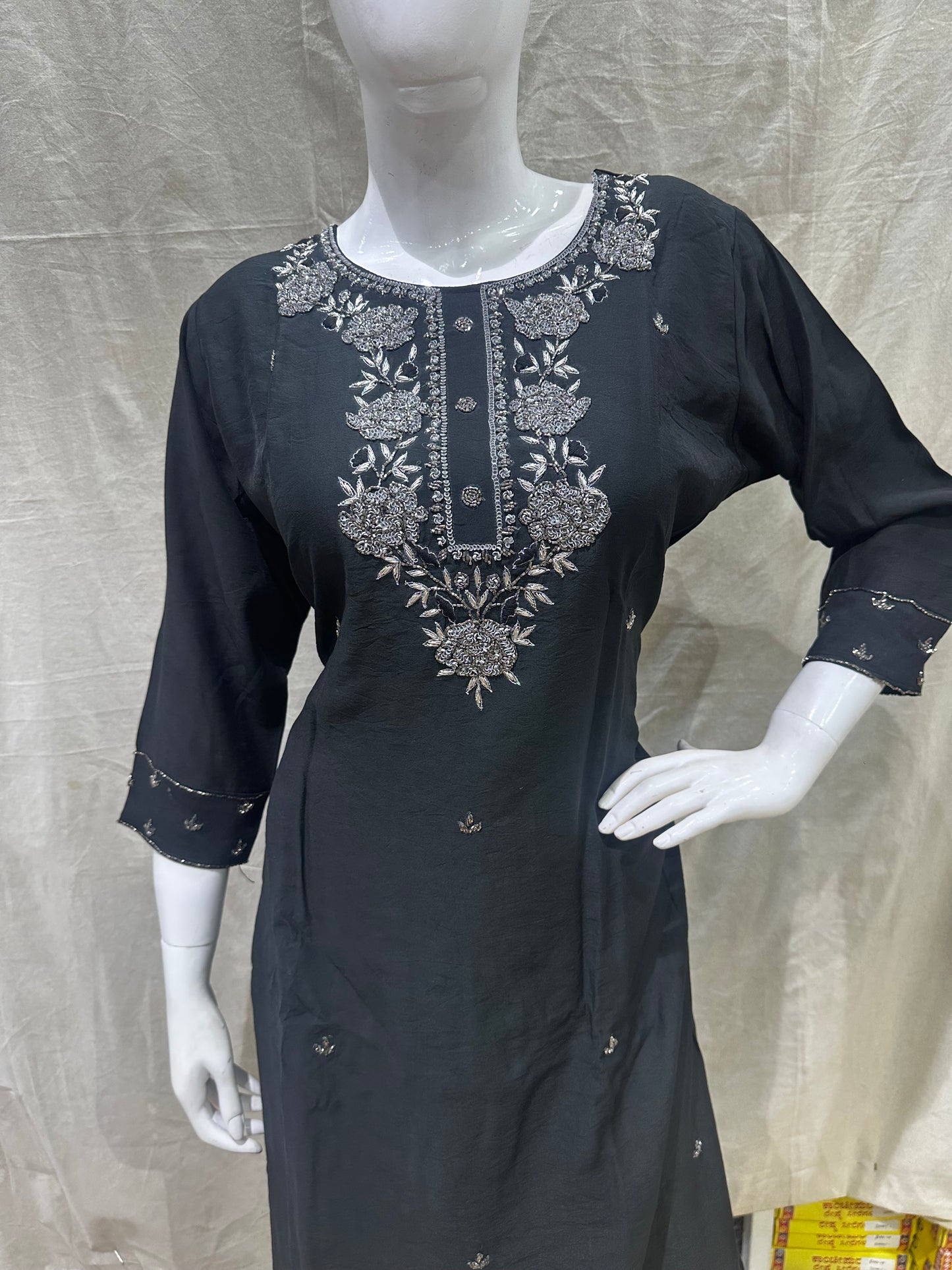 Black plus size salwar suit
