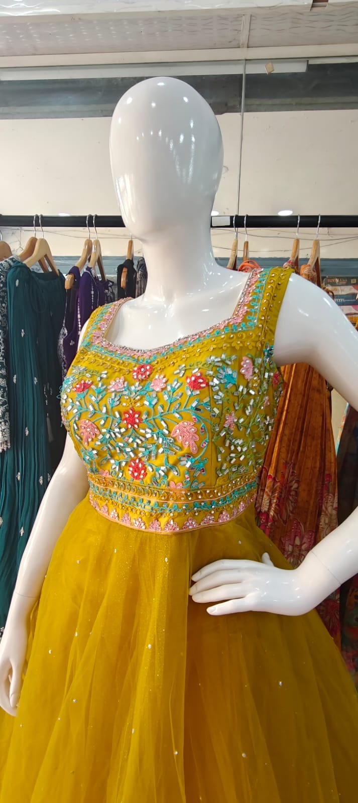 Yellow barbie gown