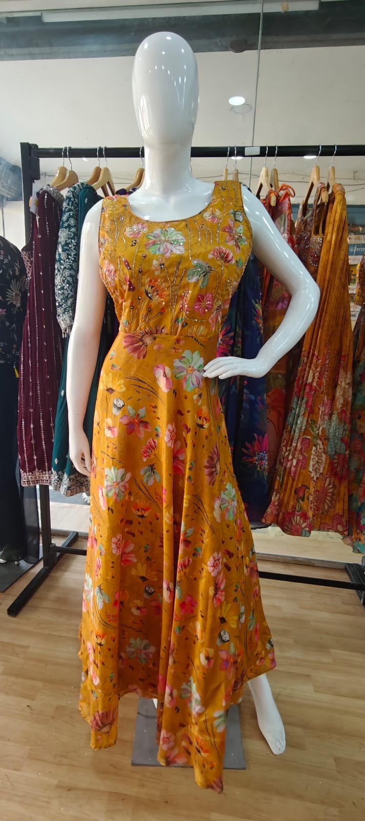 Yellow gown