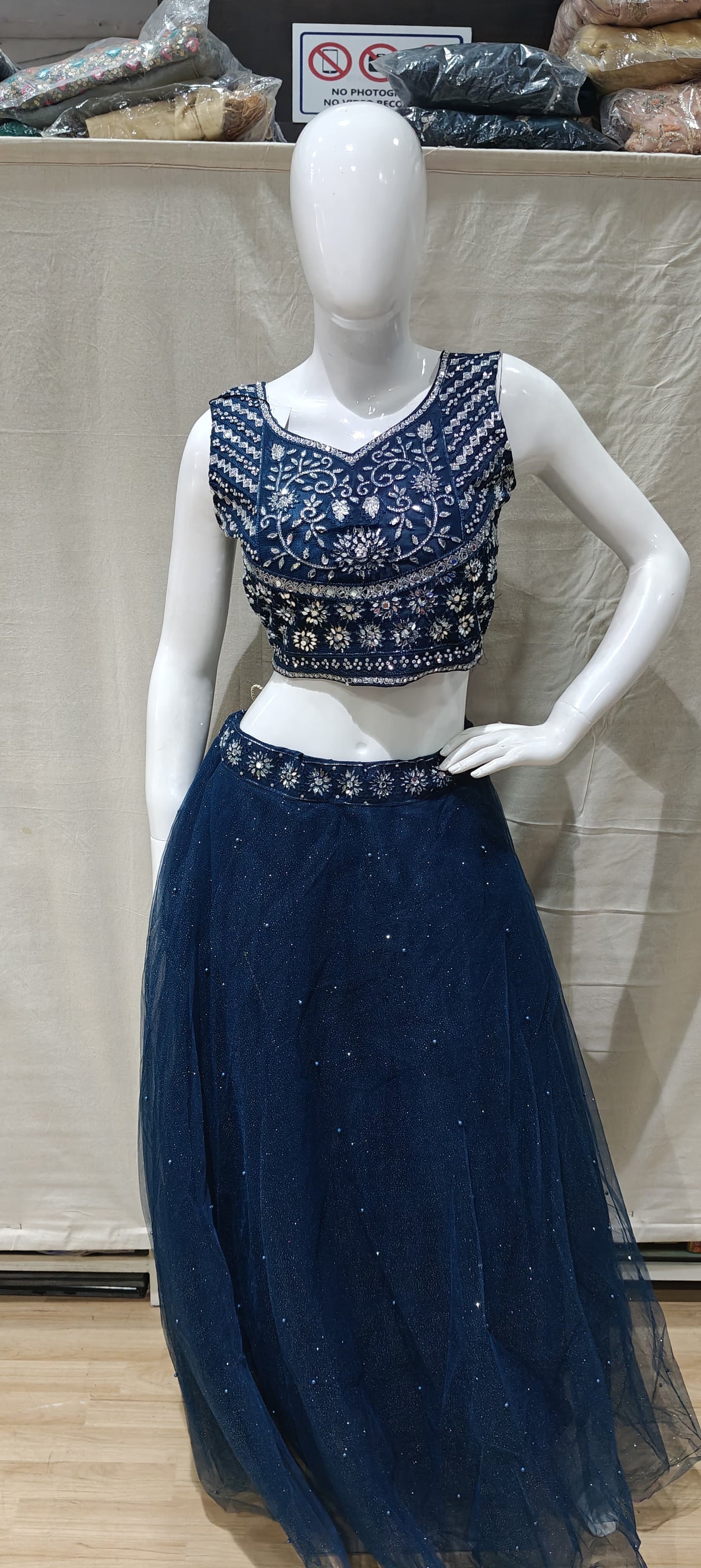 Blue lehenga