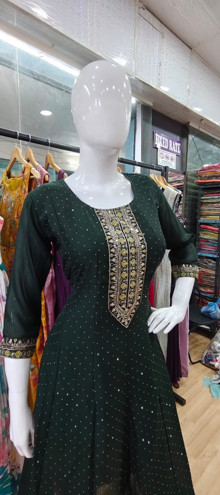 Green and lemon suit