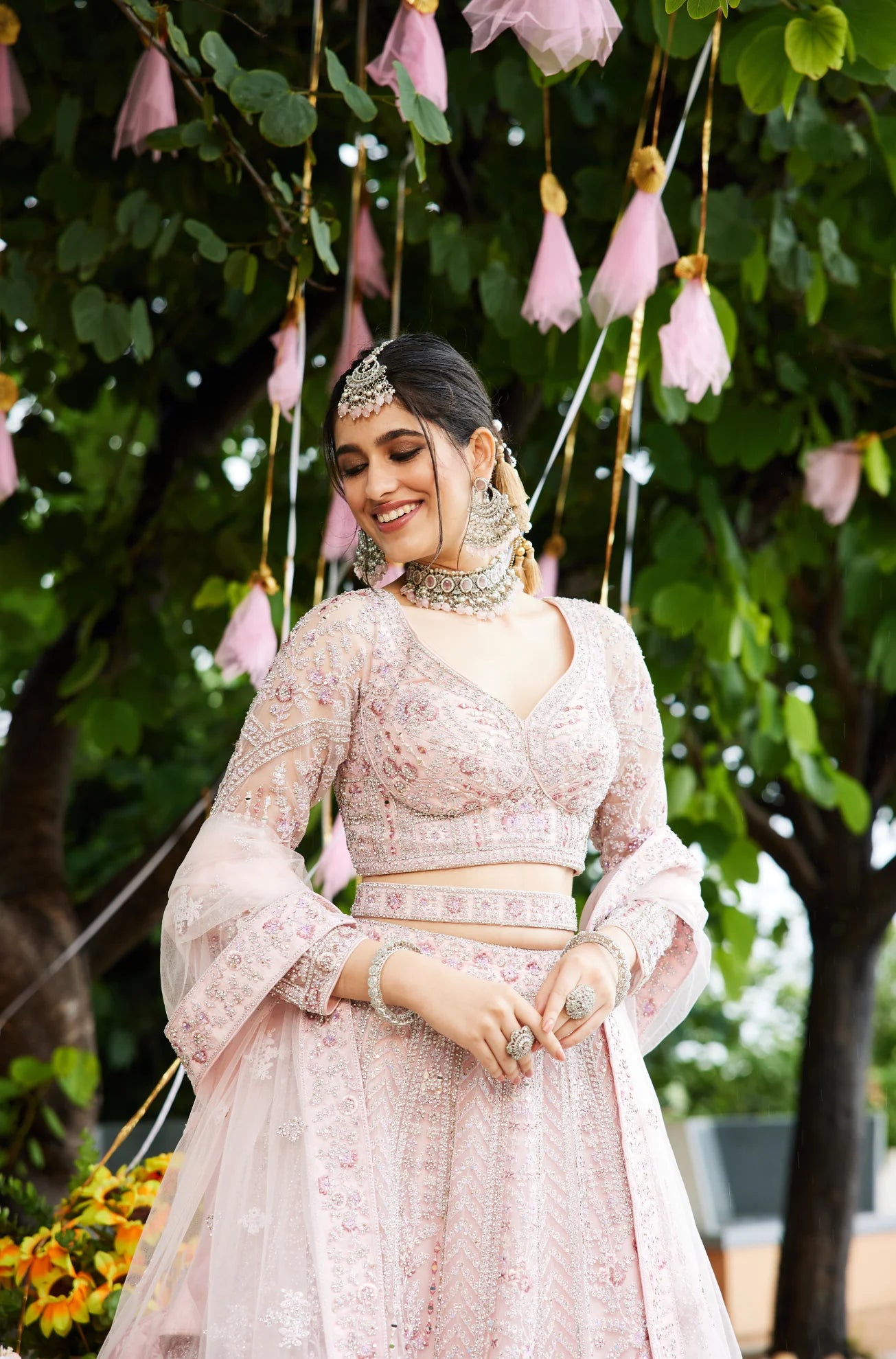 Pink bridal lehenga(Sold Out)
