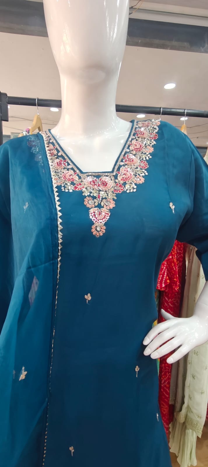 Tissue silk Blue suit