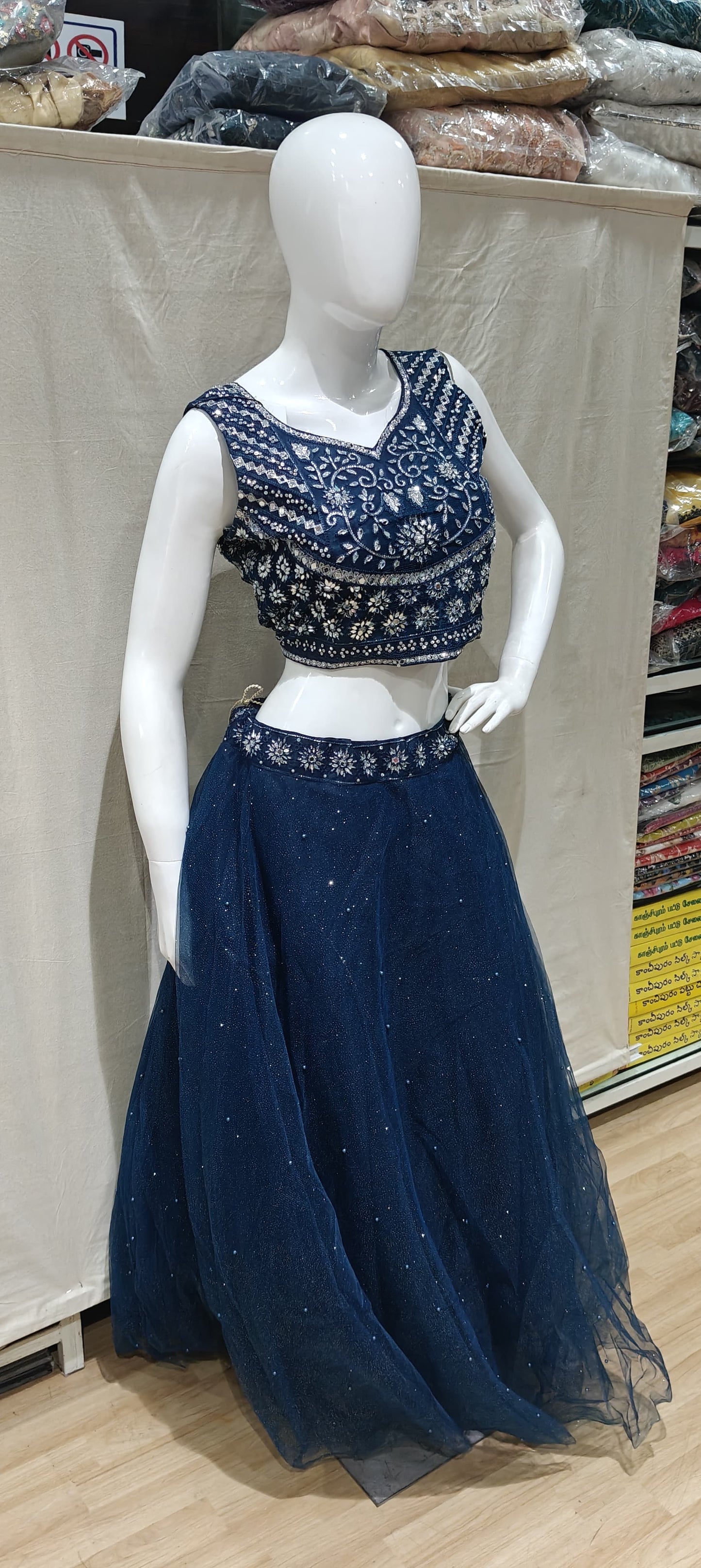 Blue lehenga