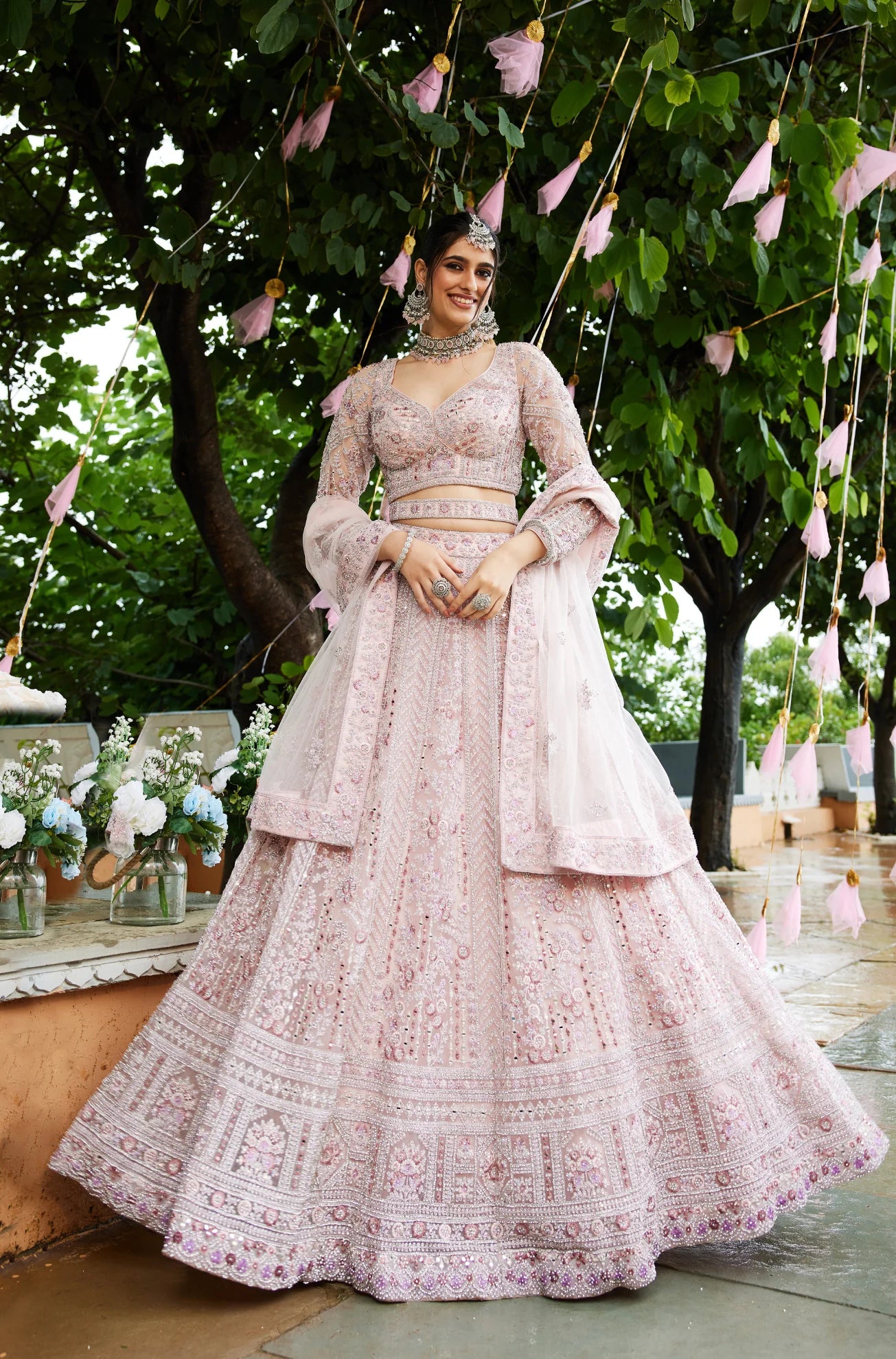 Pink bridal lehenga(Sold Out)
