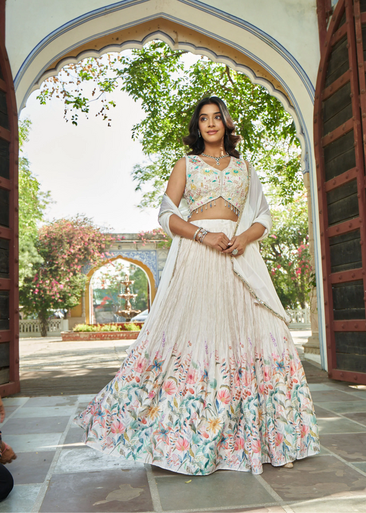 Floral lehenga