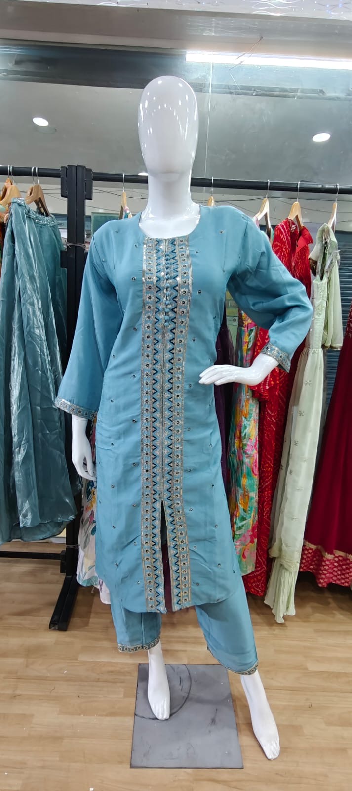Shades of blue suit