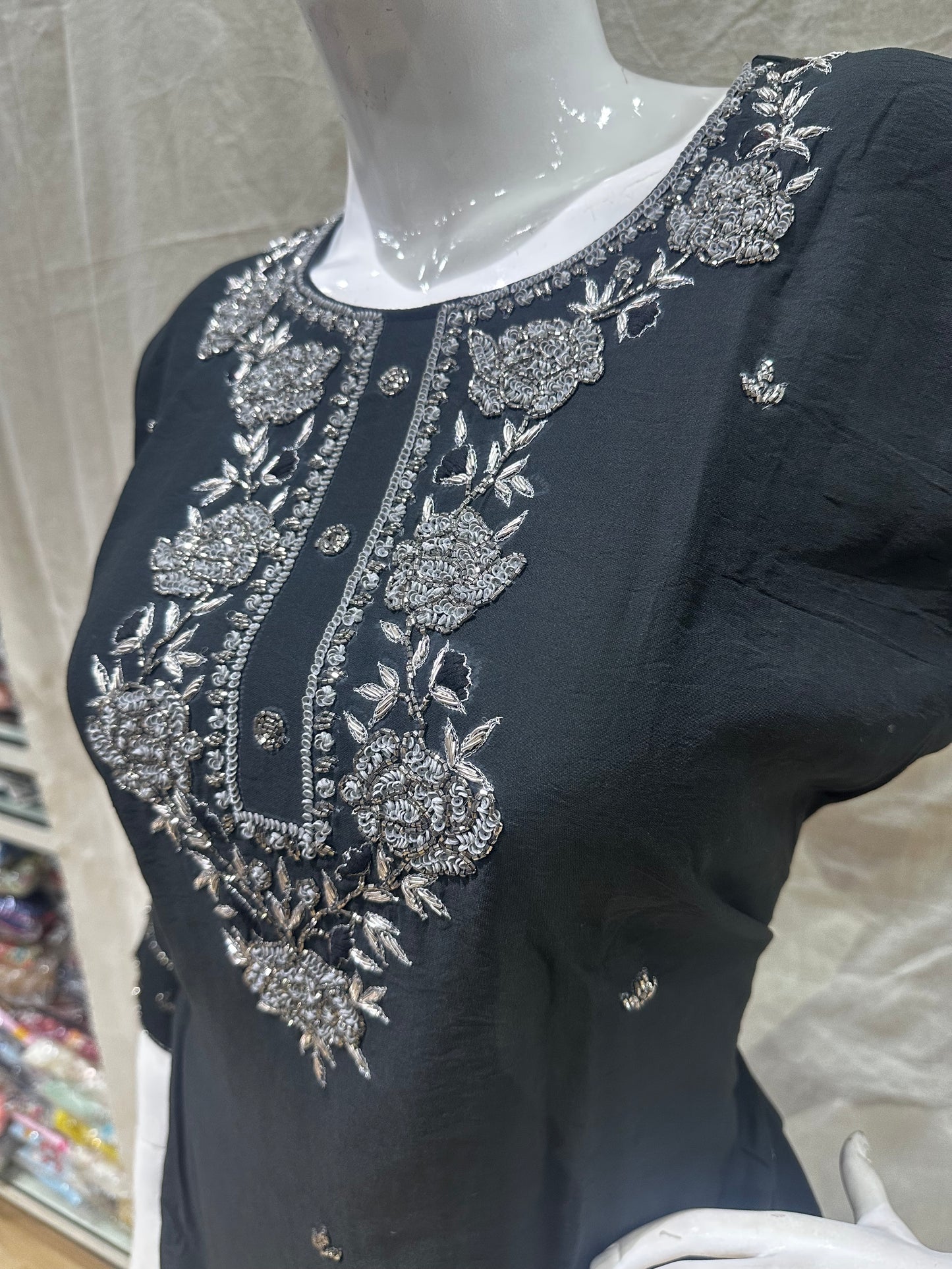 Black plus size salwar suit