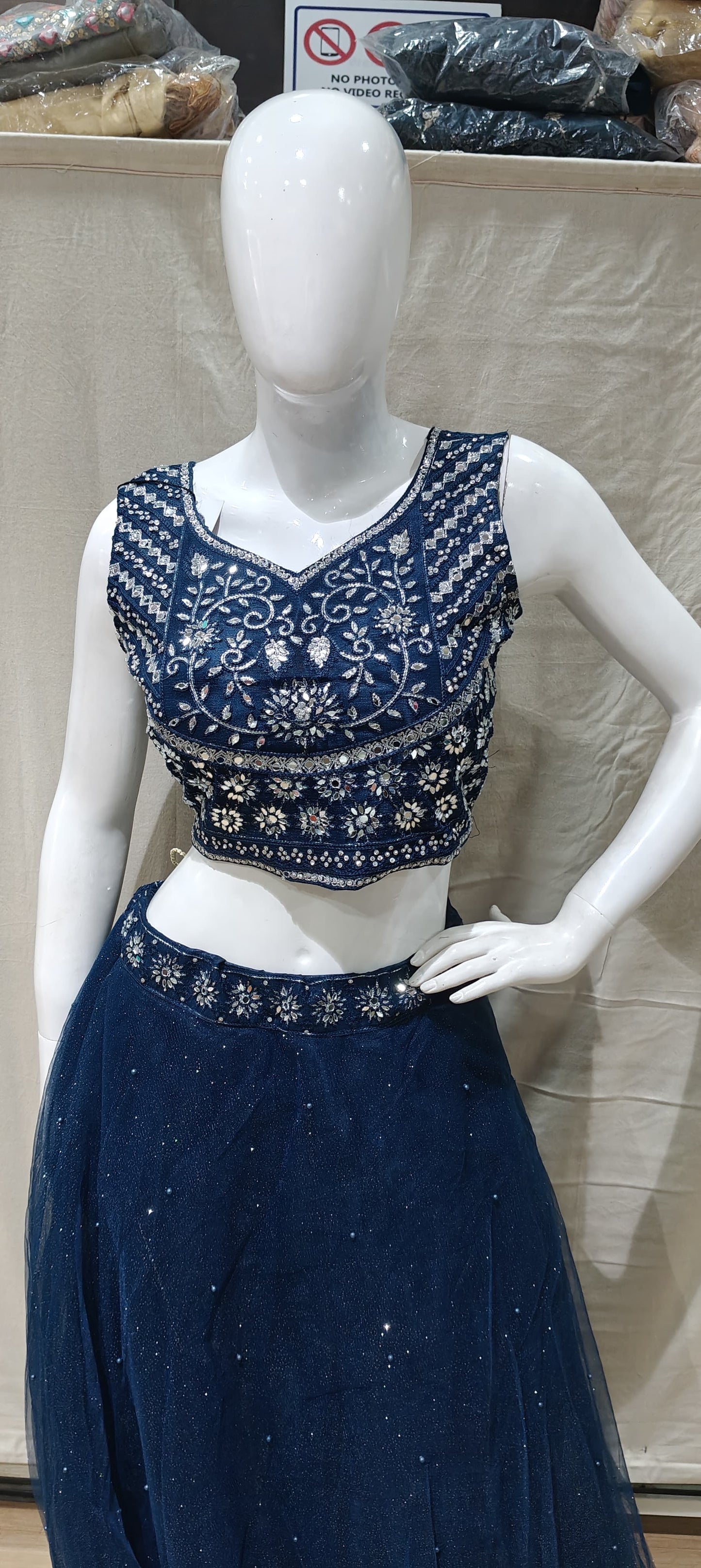 Blue lehenga