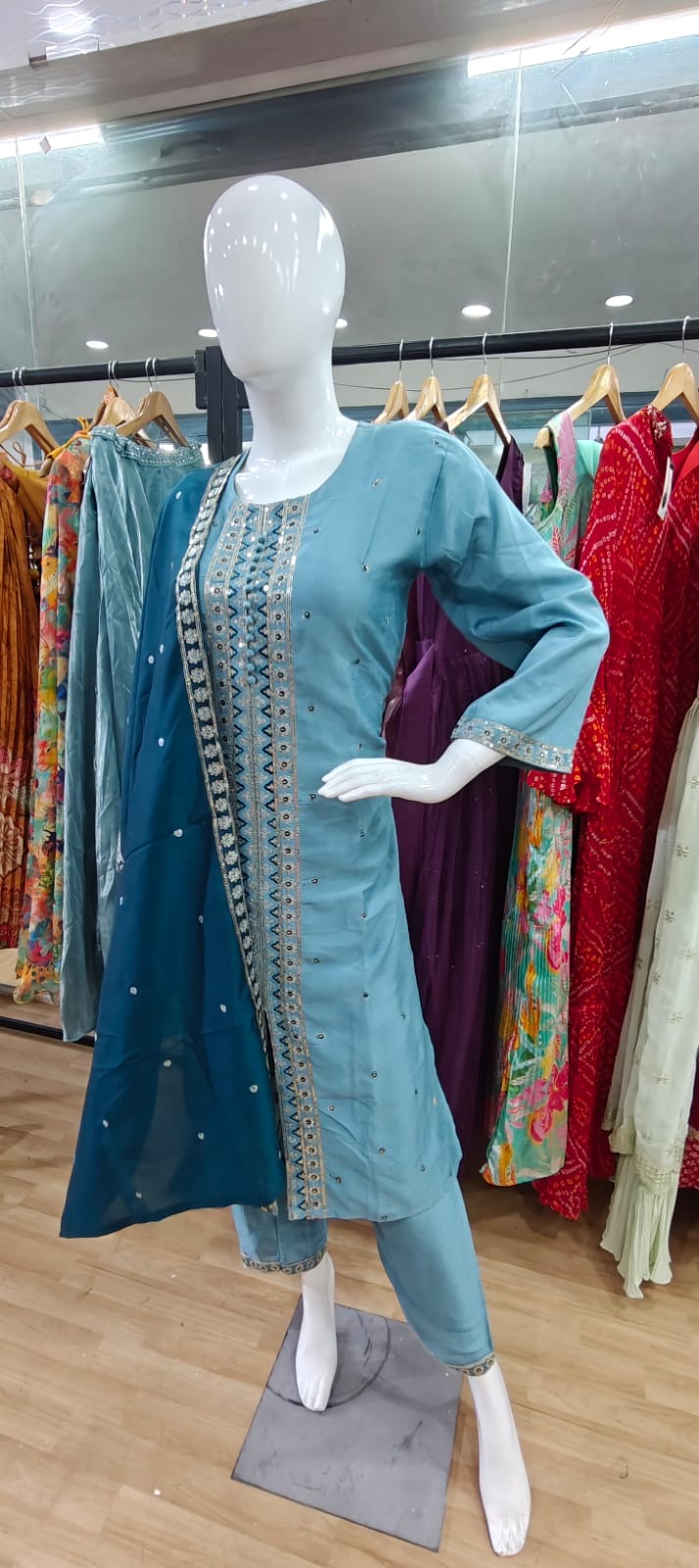 Shades of blue suit