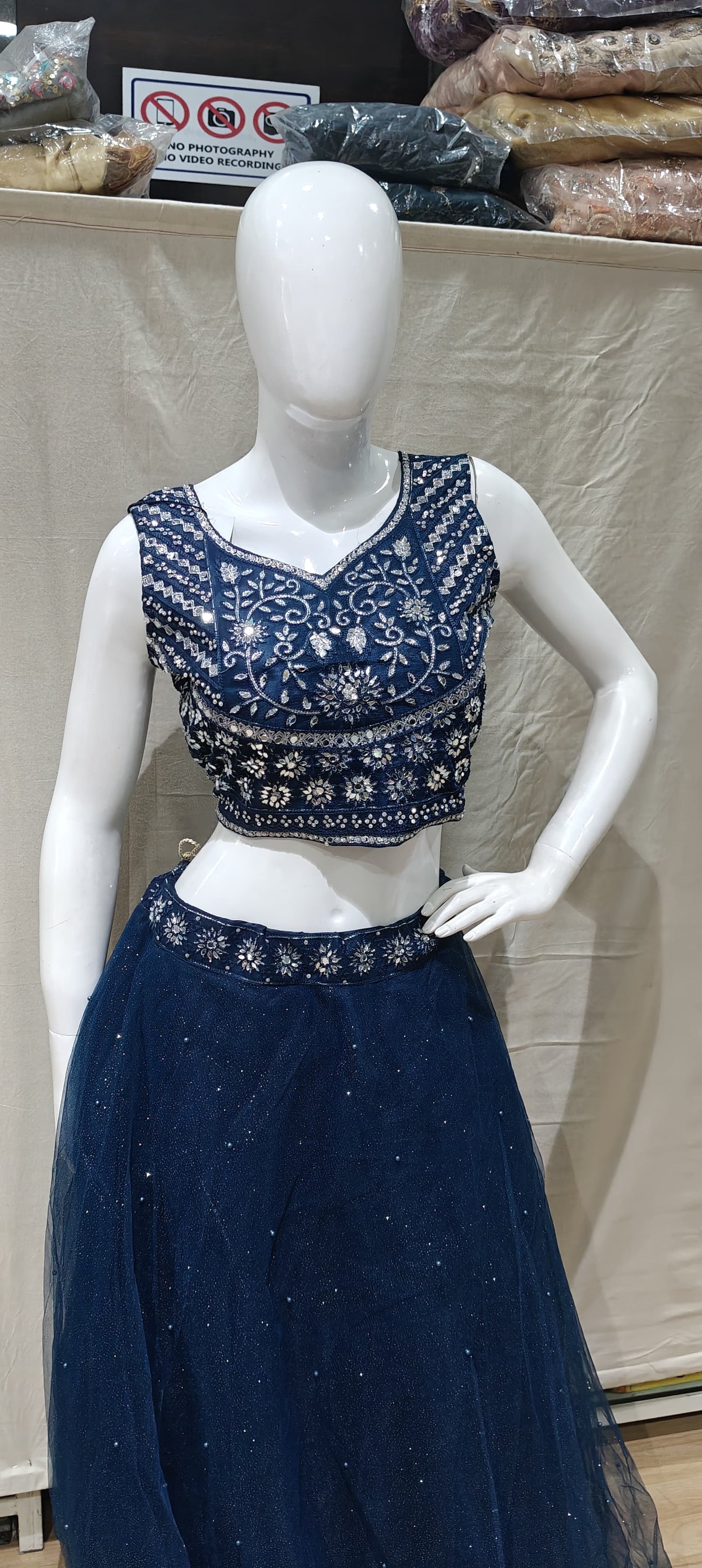 Blue lehenga