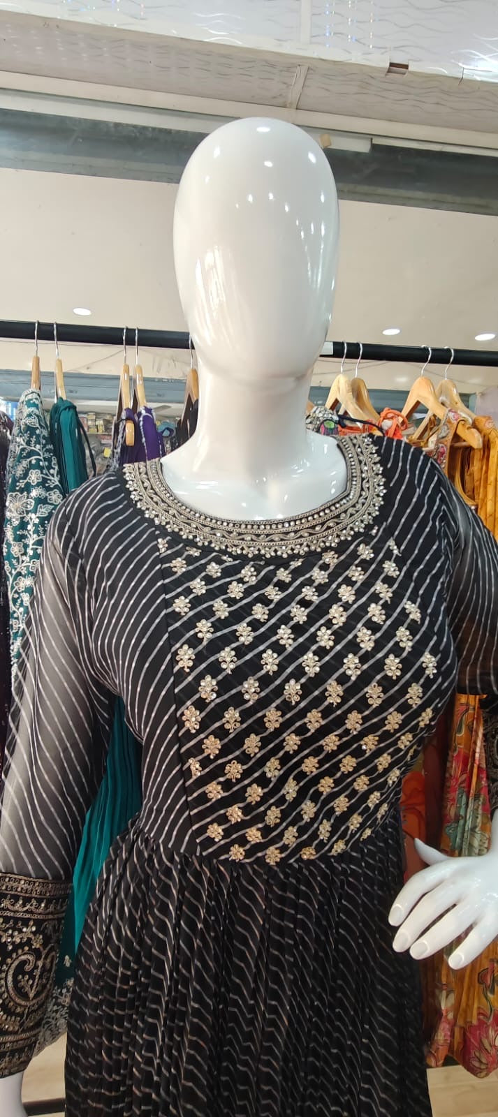 Black lehenriya Gown