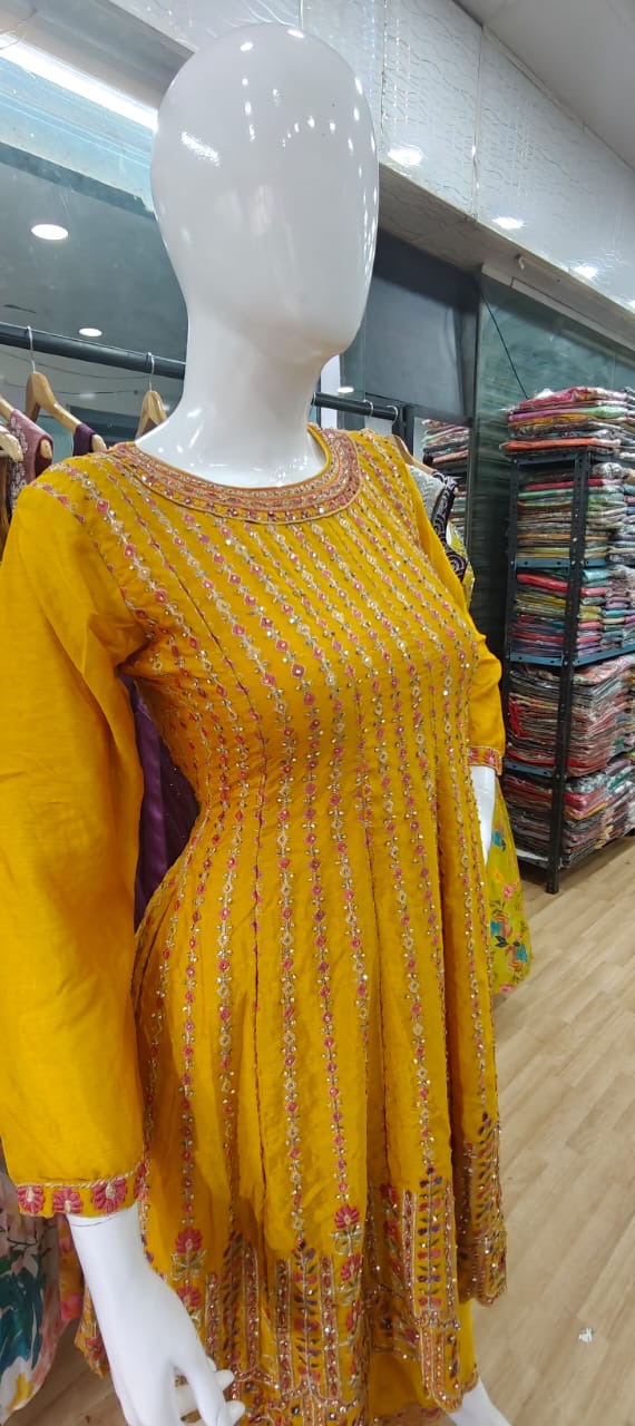 Mustard ethnic co-ord set