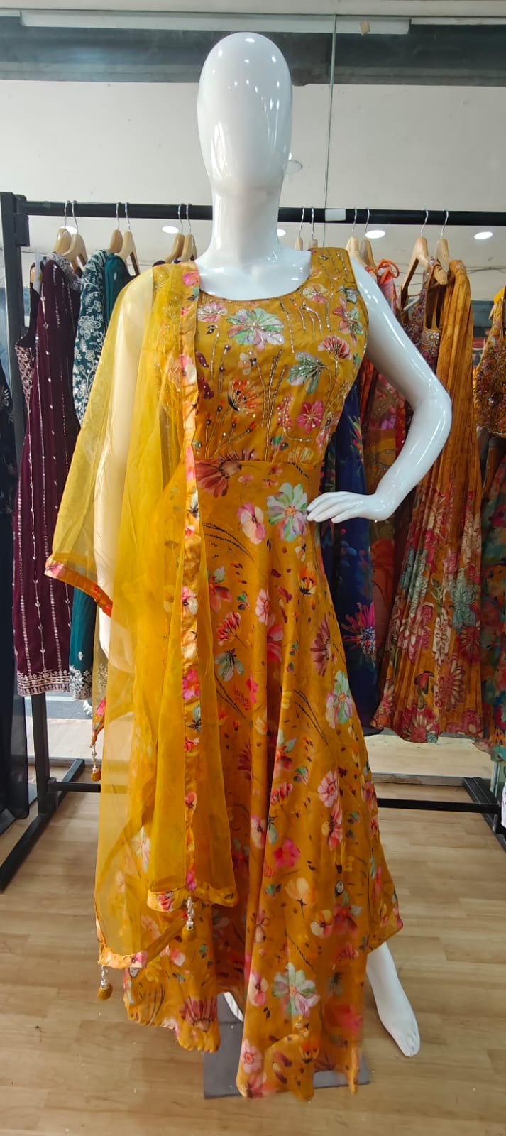 Yellow gown