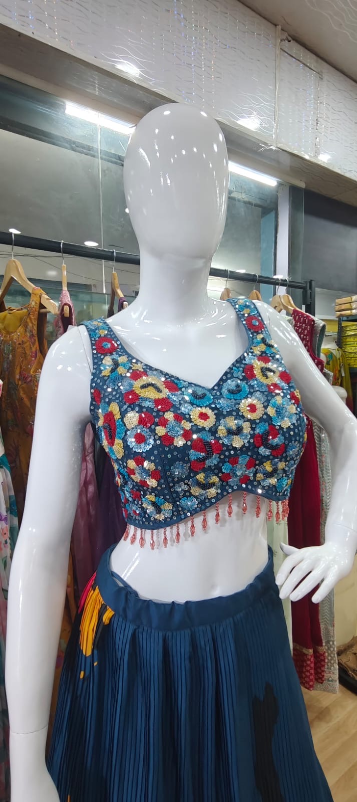 Blue Designer Lehenga
