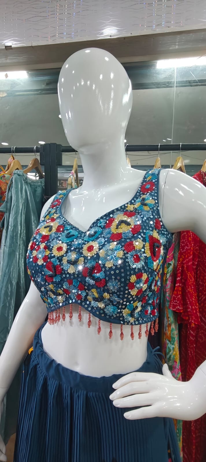 Blue Designer Lehenga