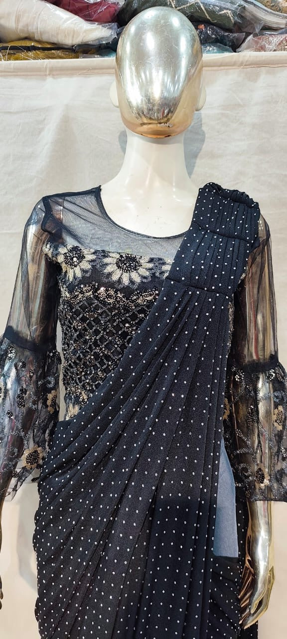 Designer cocktail one min saree