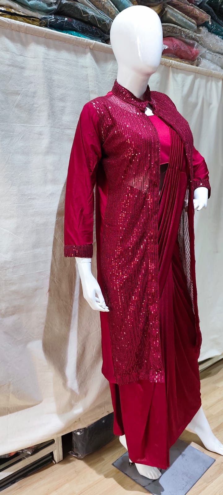 Blood Red one min sarees