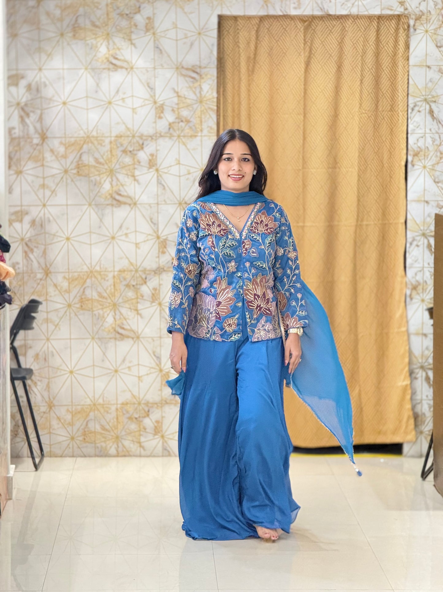 Indo western palazzo set