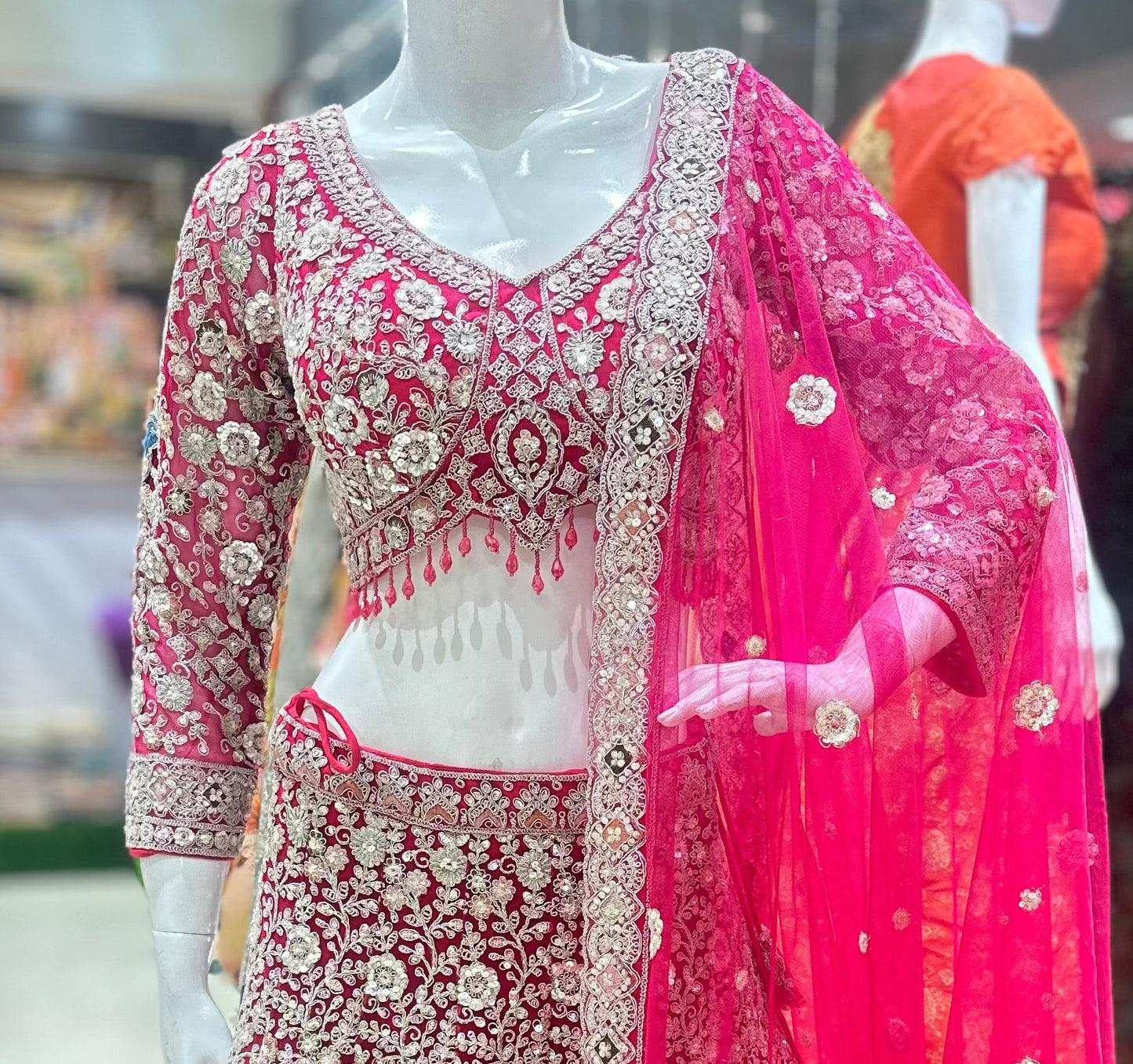 Pink bridal Lehenga