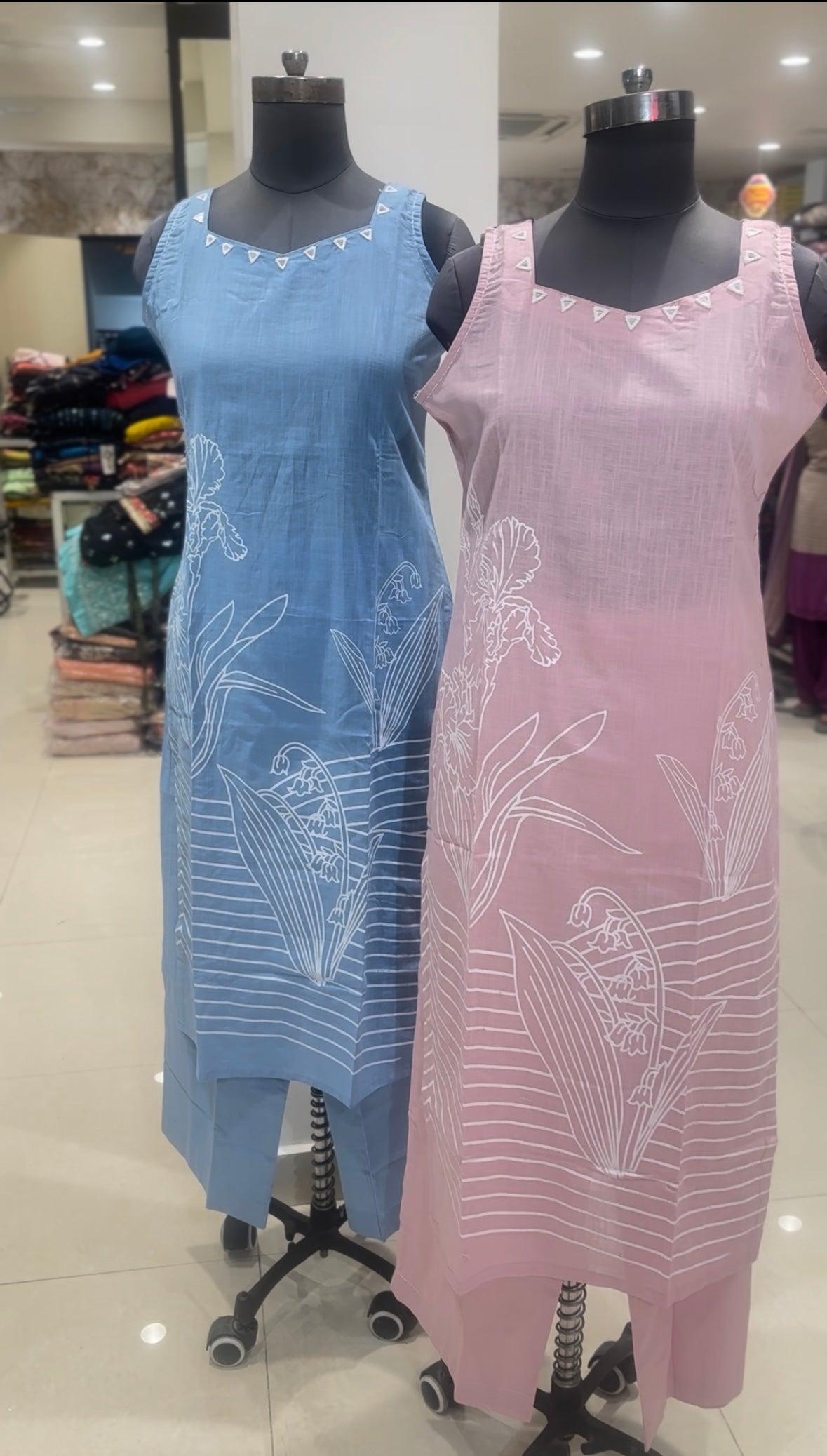 Cotton co-ord set (sleeves available inside)