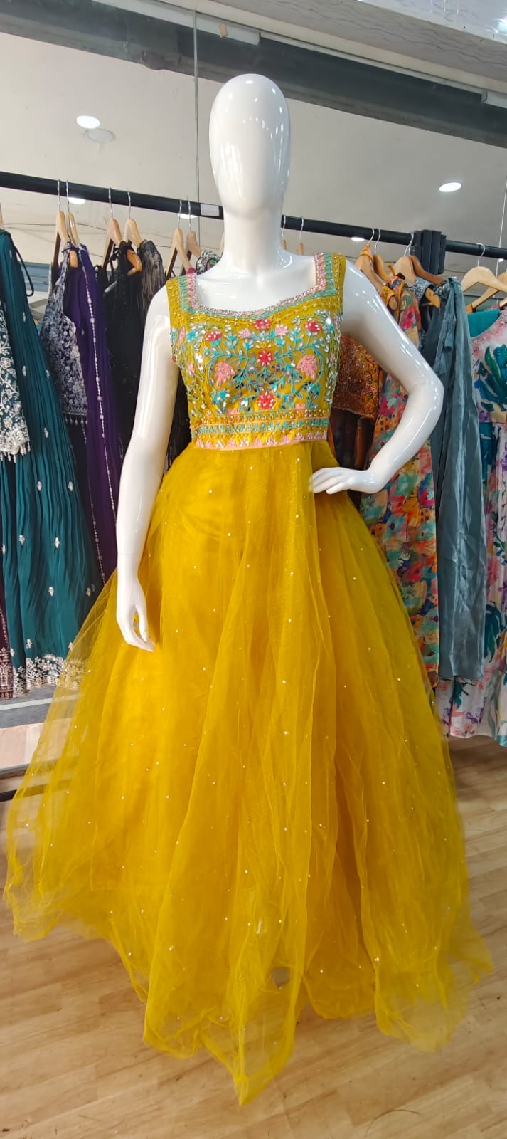 Yellow barbie gown