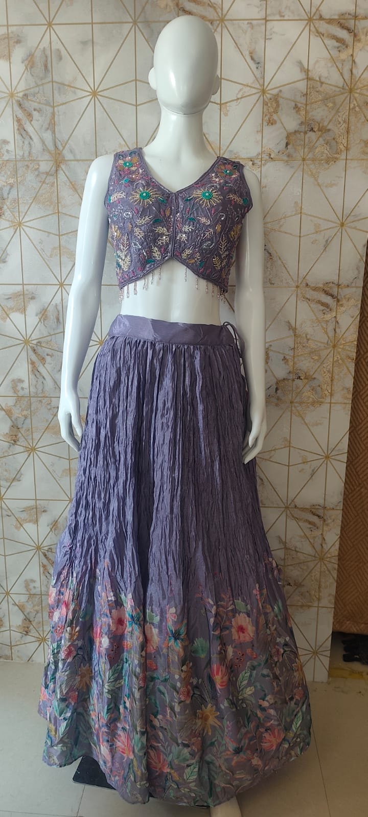 Elegant Lavender lehenga