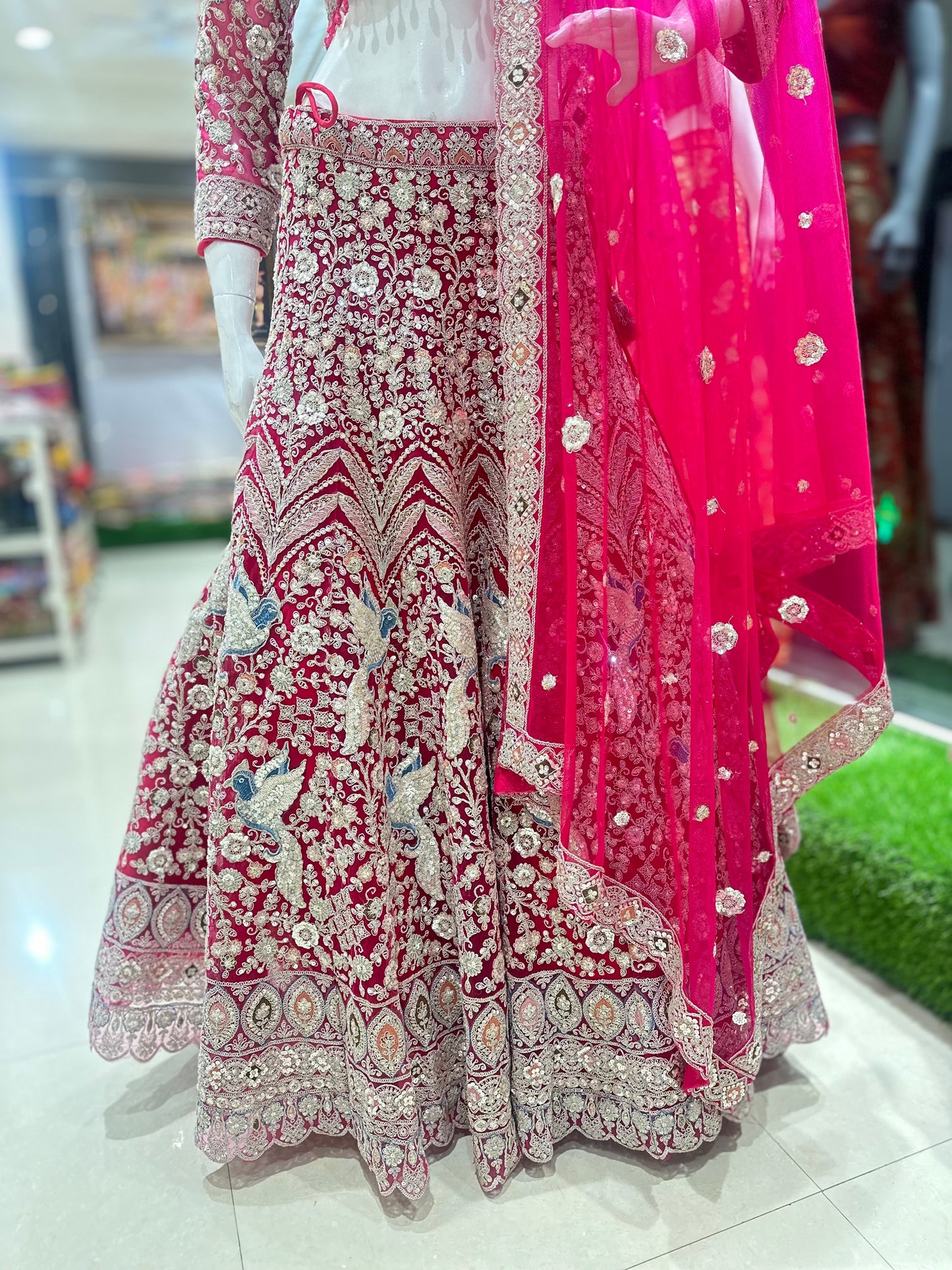 Pink bridal Lehenga