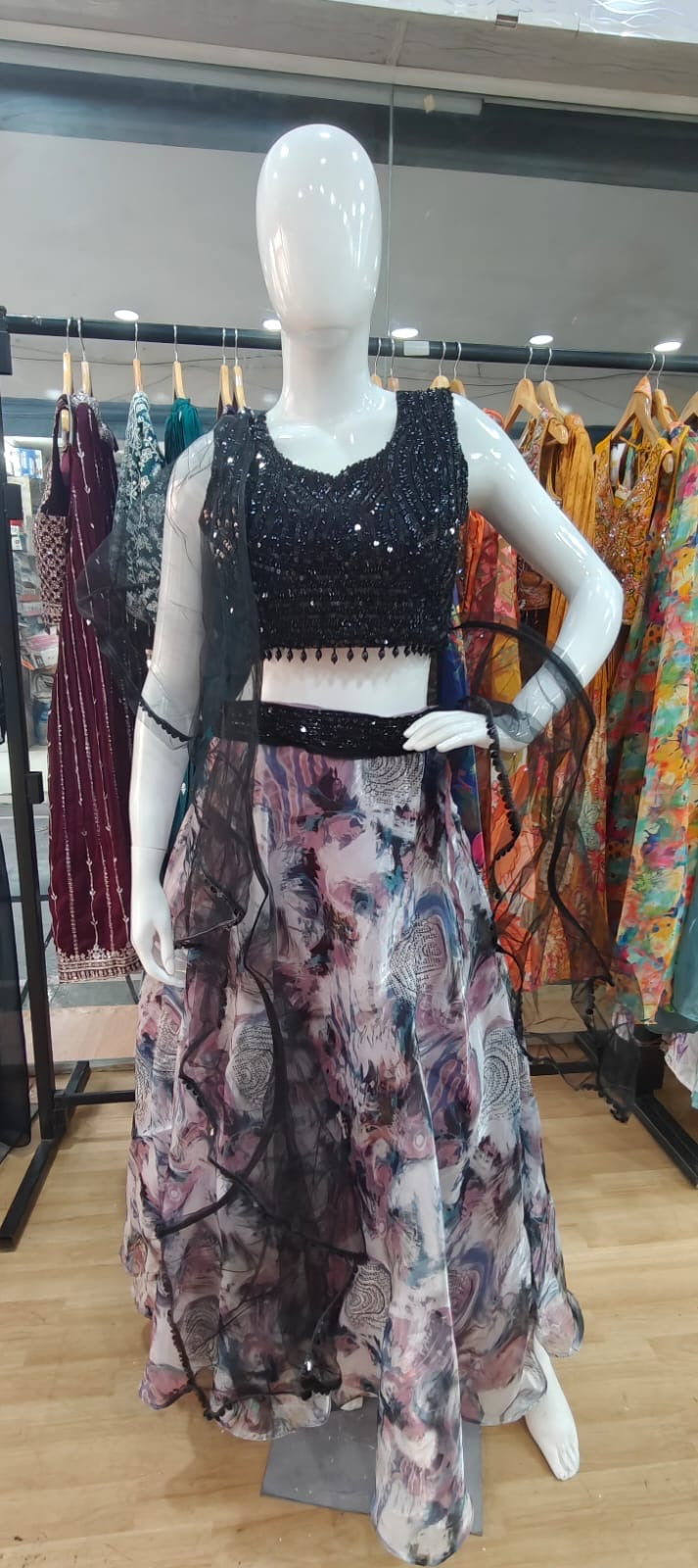 Stunner printed lehenga