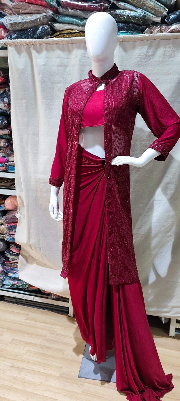 Blood Red one min sarees