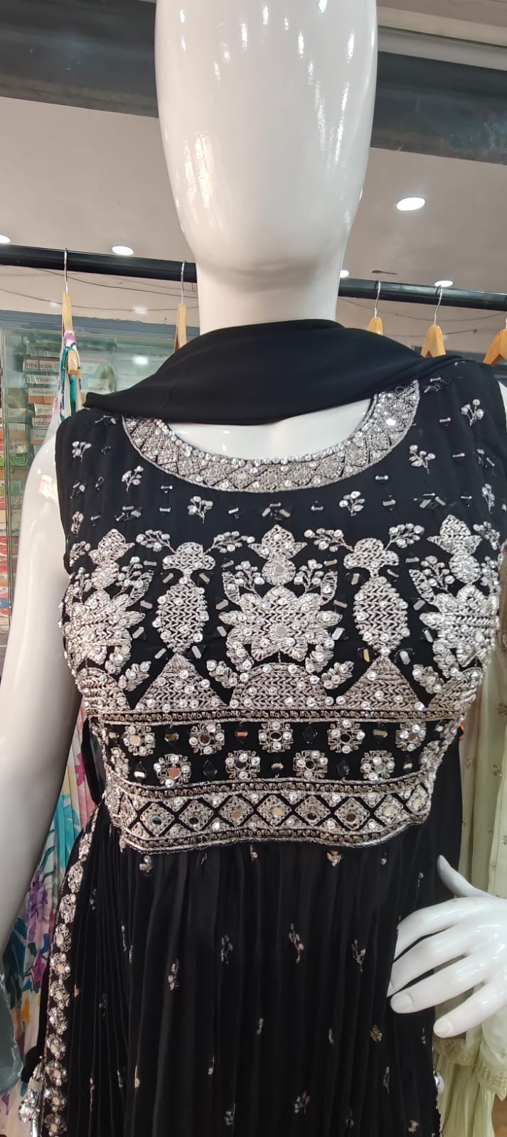 Black sharara set