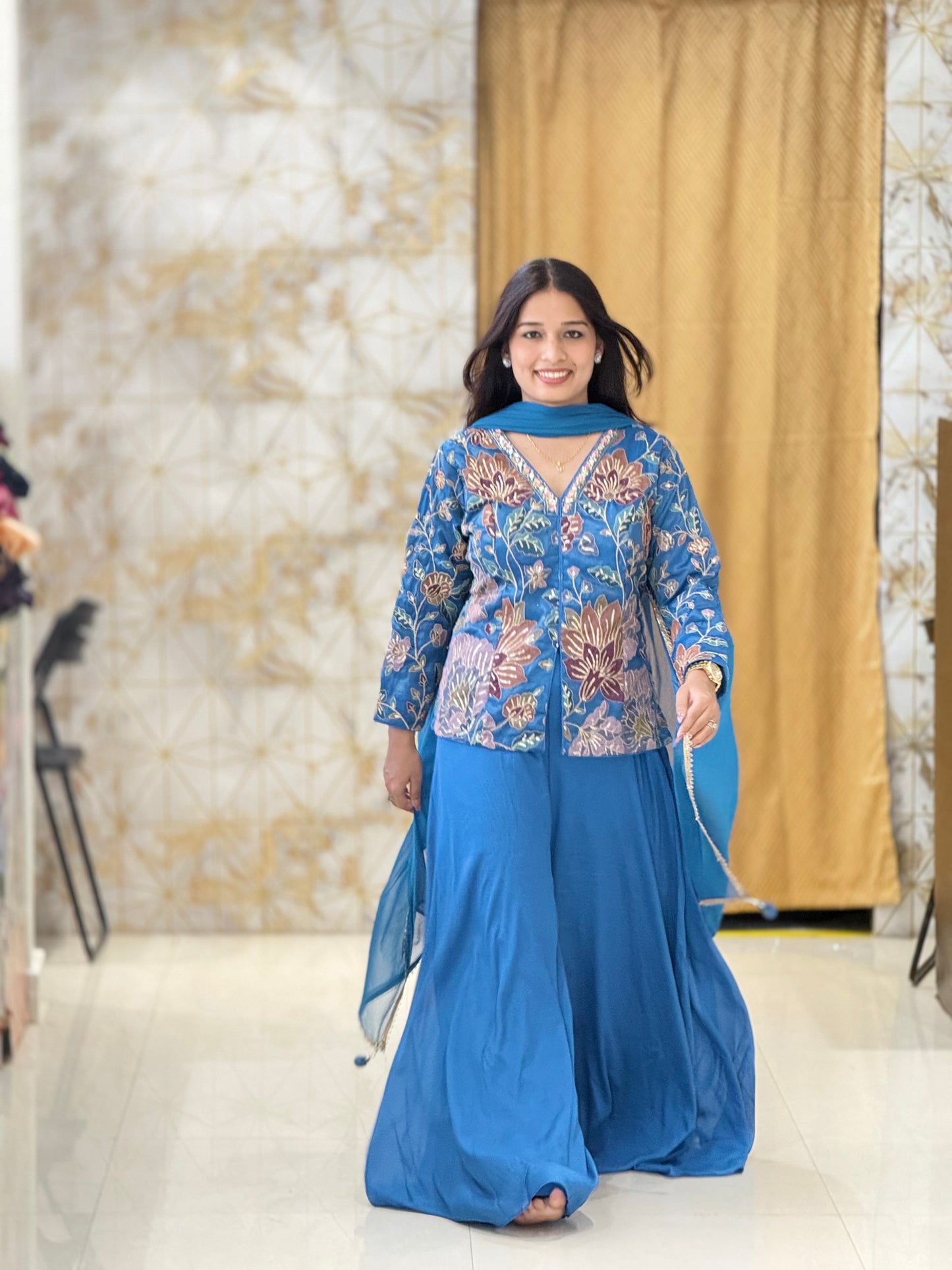 Indo western palazzo set