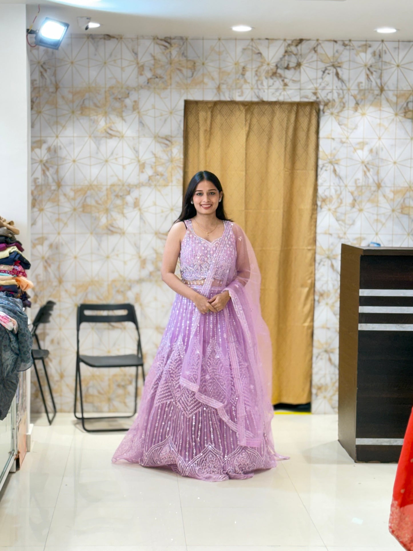 Gulabi Lehenga