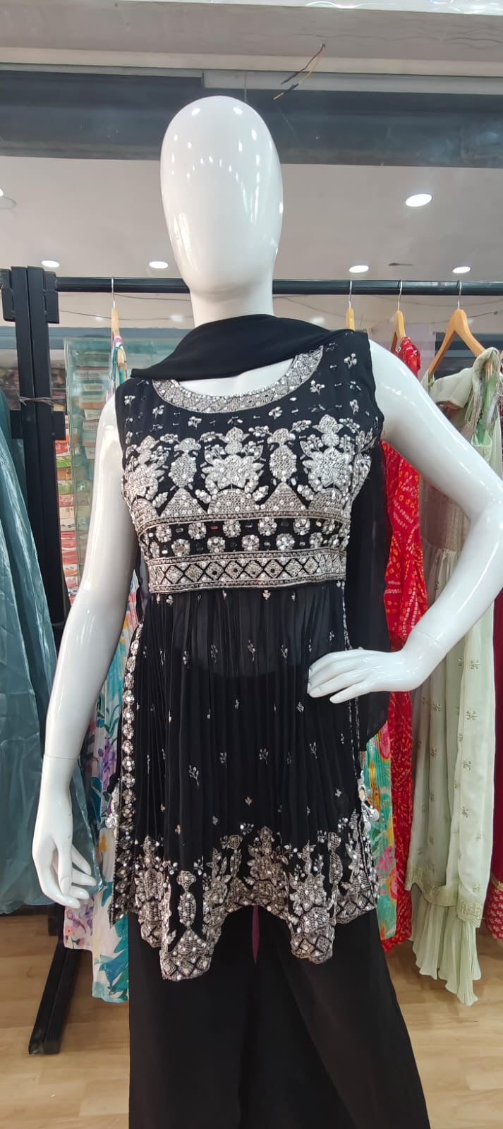 Black sharara set