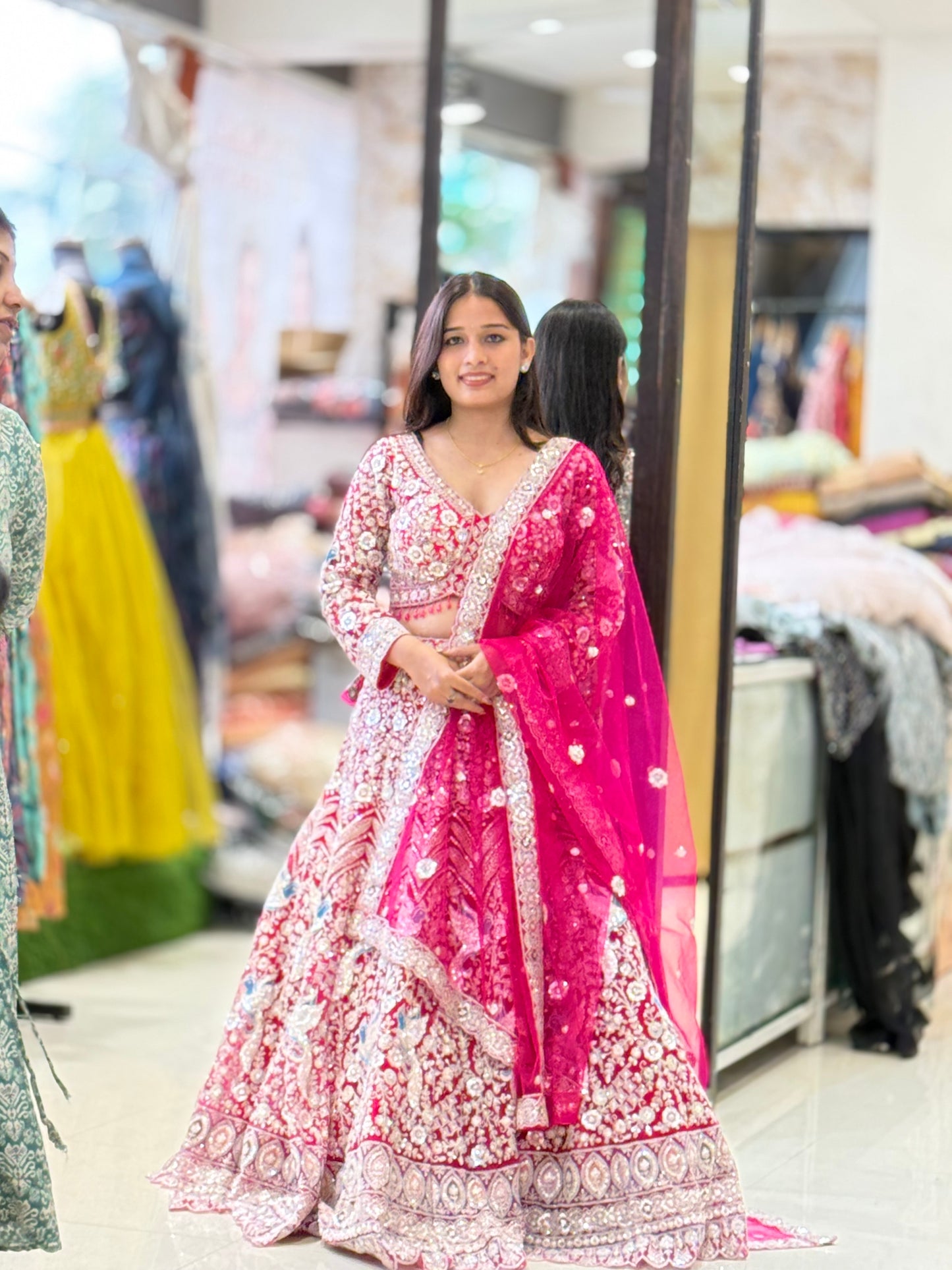 Pink bridal Lehenga