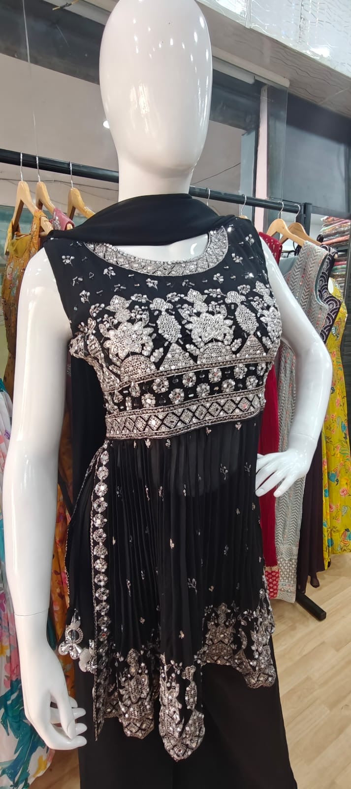 Black sharara set