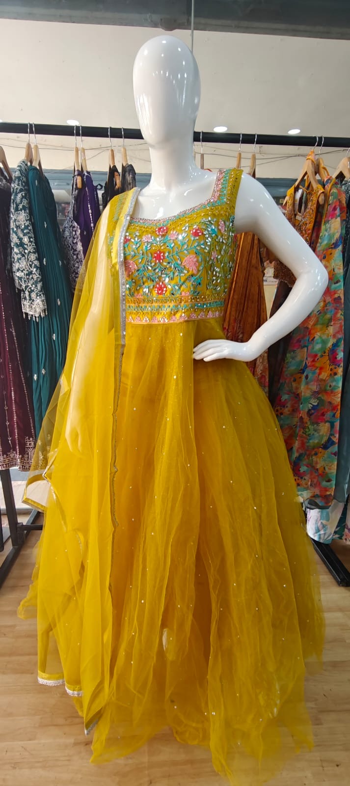 Yellow barbie gown