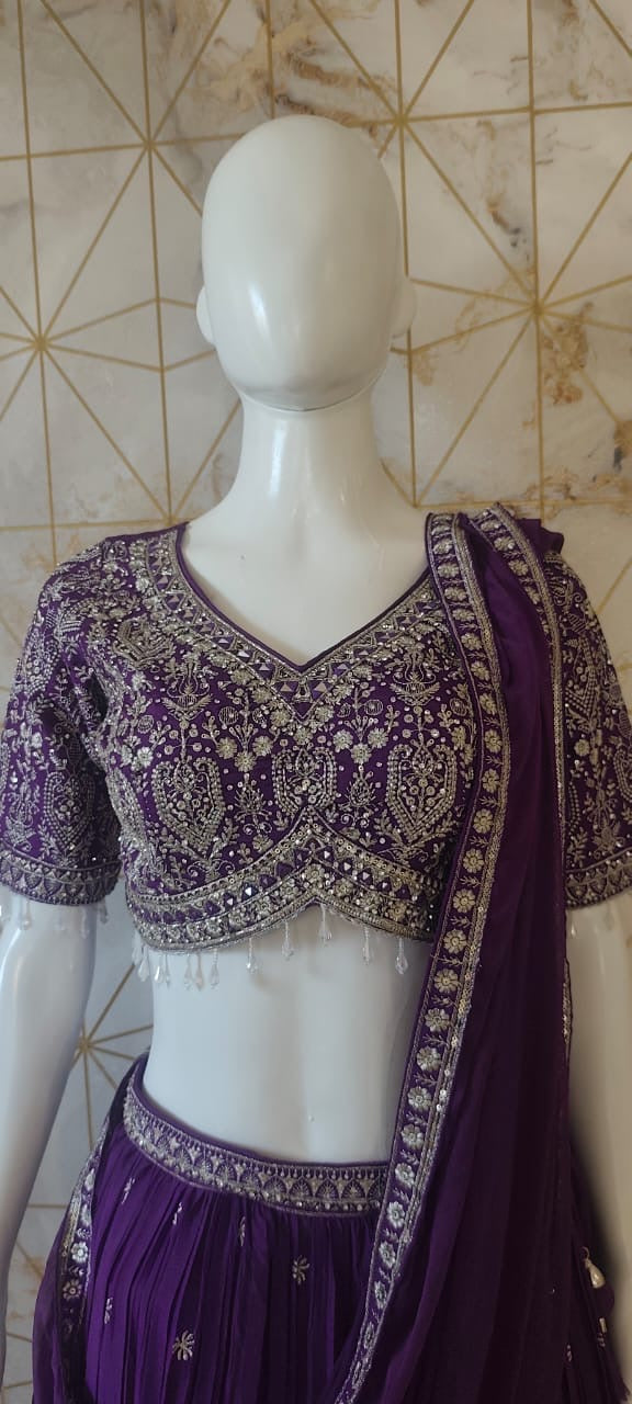 Purple lehenga