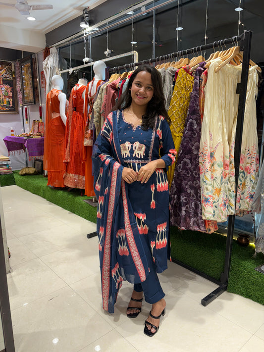 Jaipur Cotton dress 3 piece dress