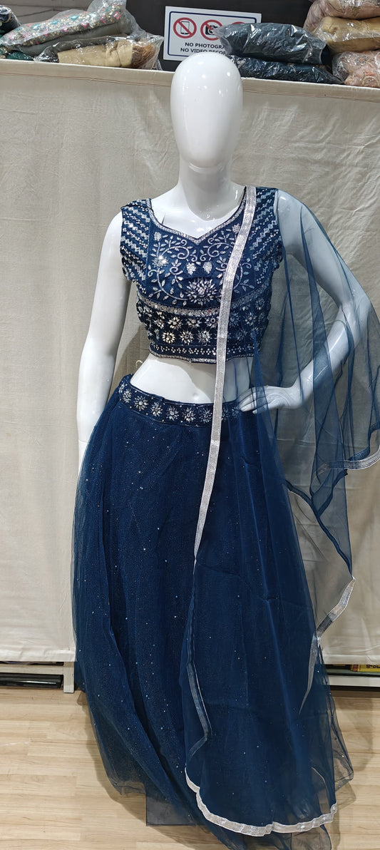 Blue lehenga