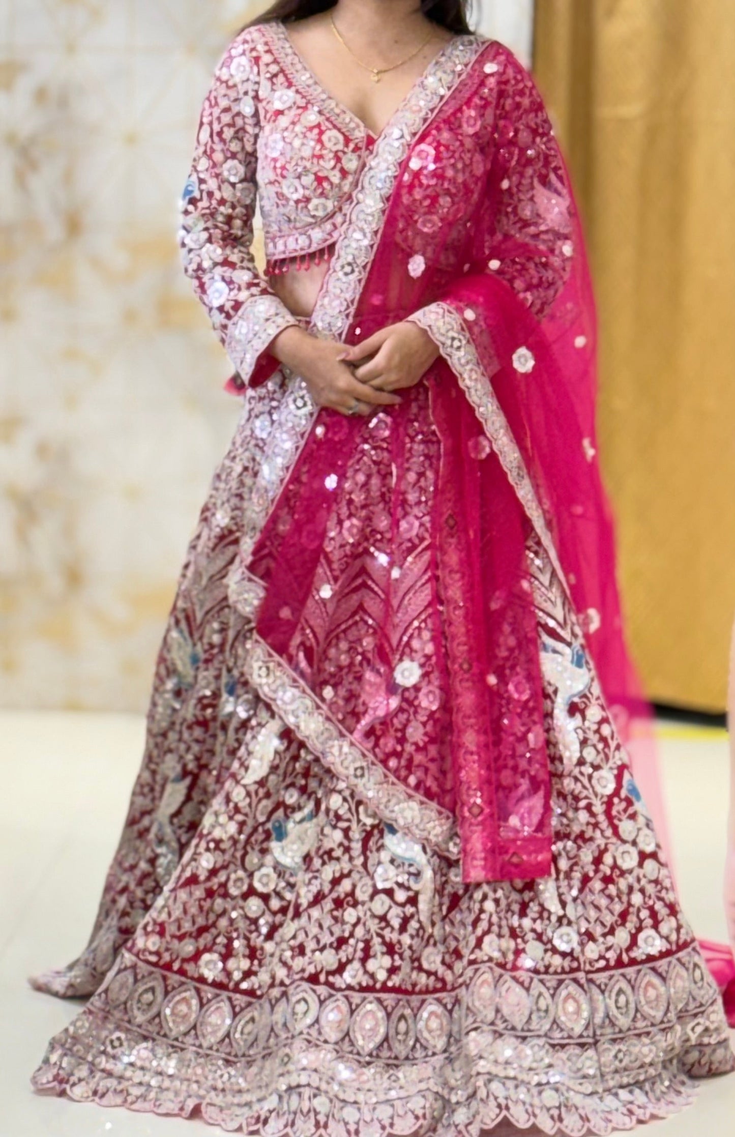 Pink bridal Lehenga
