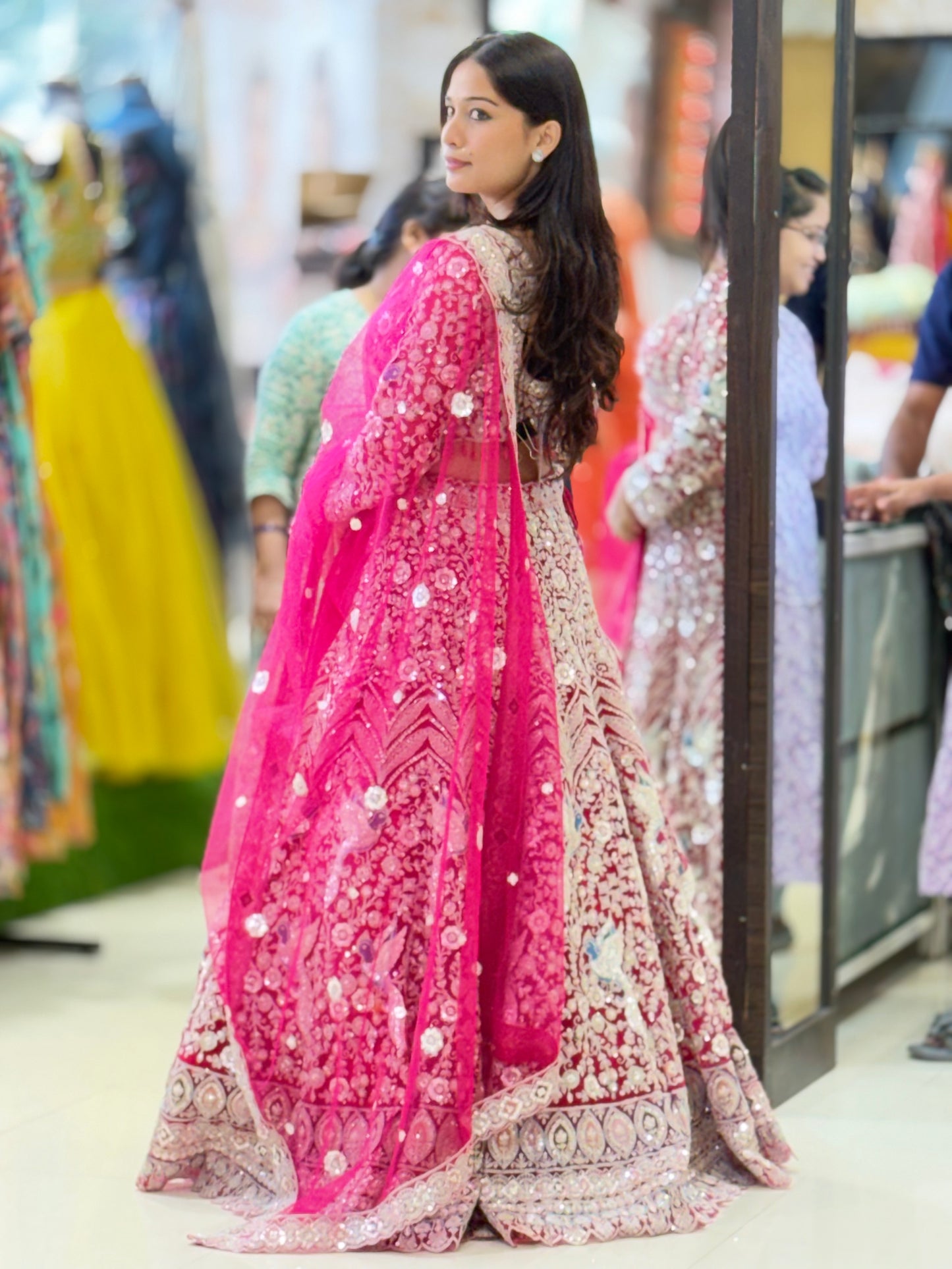 Pink bridal Lehenga