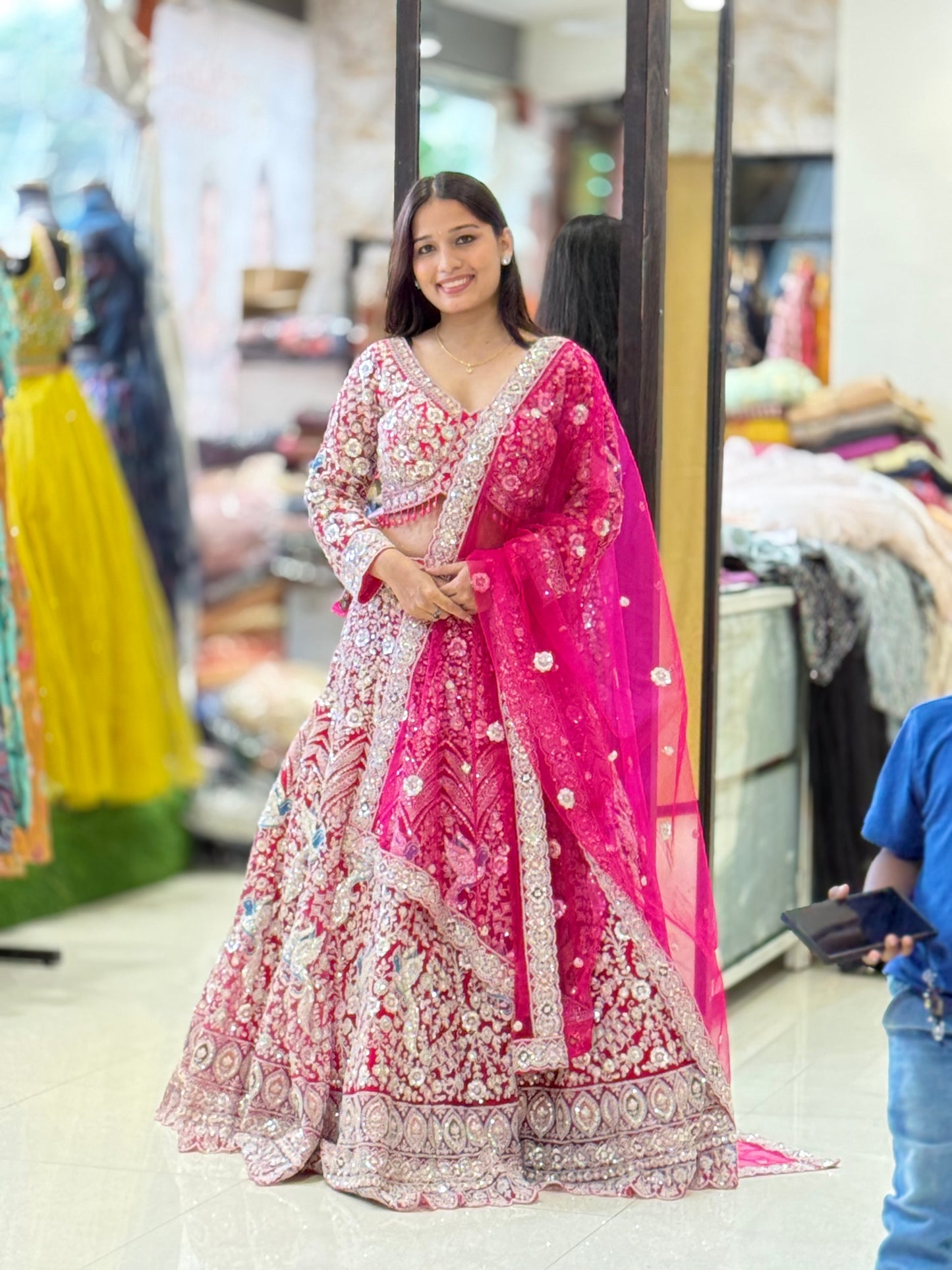 Pink bridal Lehenga
