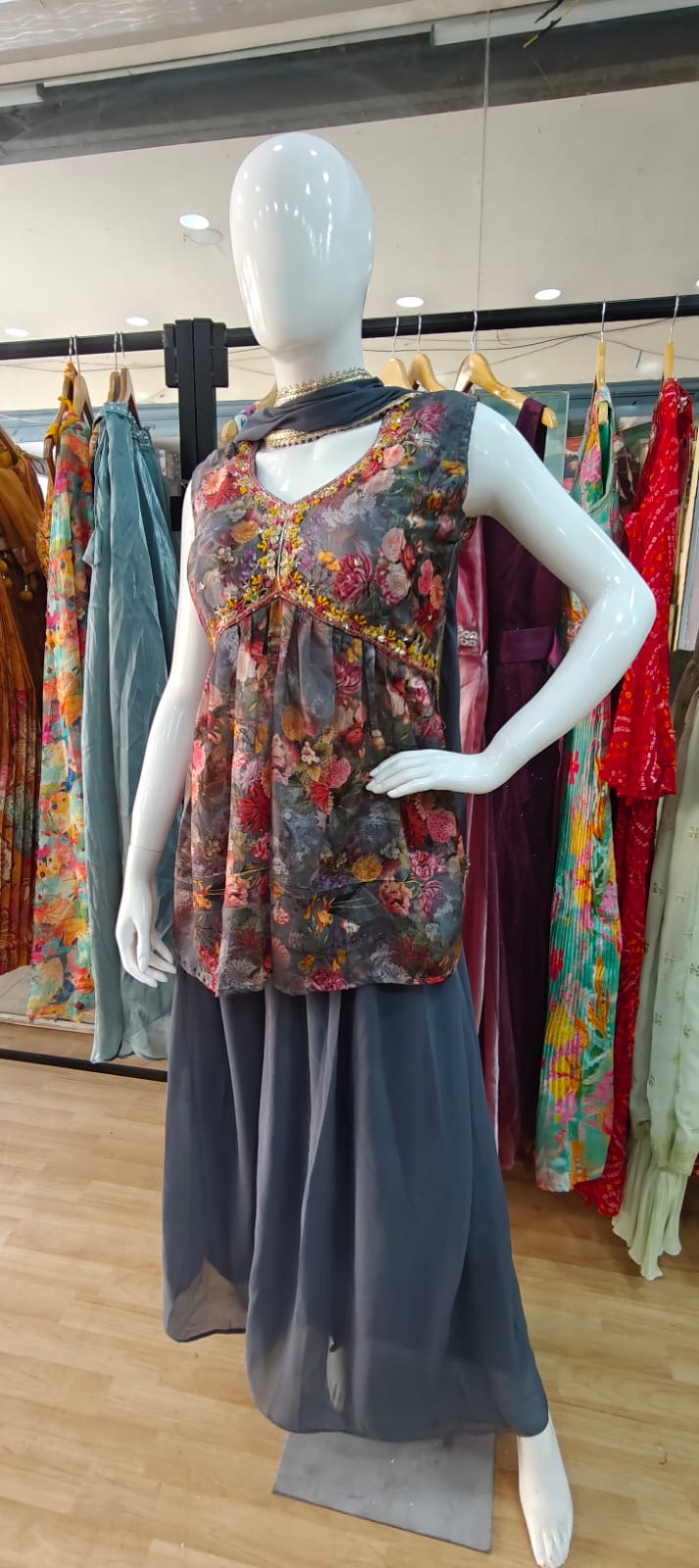 Grey Palazzo set