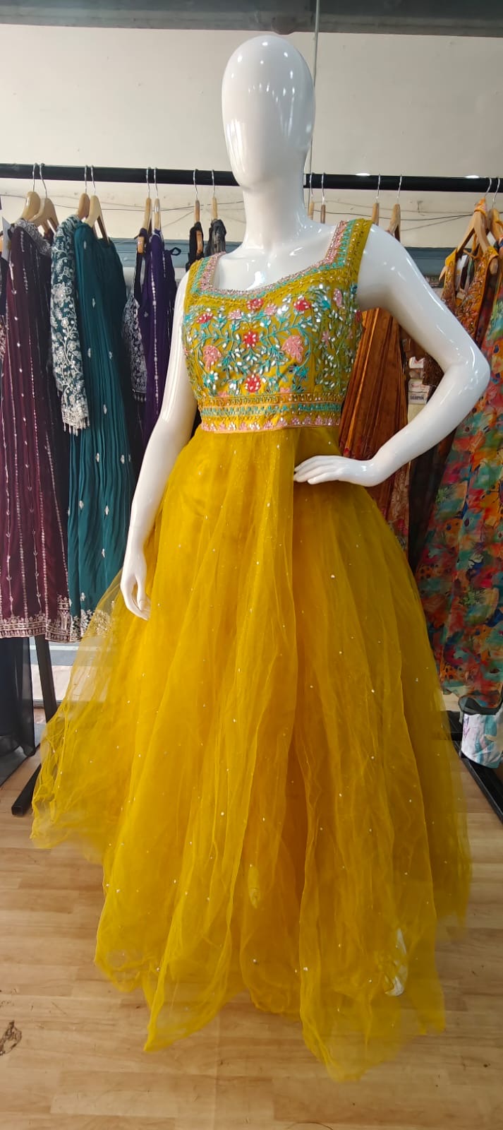 Yellow barbie gown