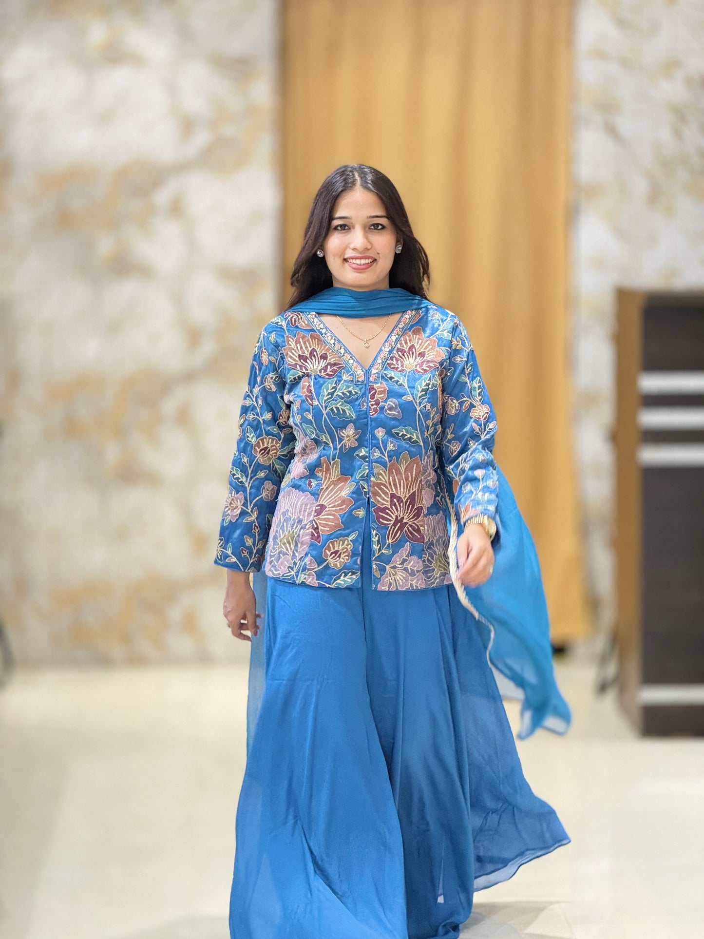 Indo western palazzo set