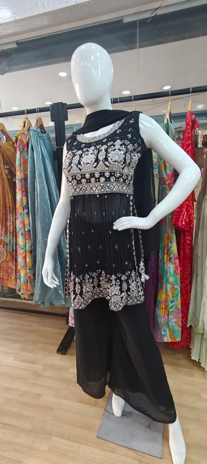 Black sharara set